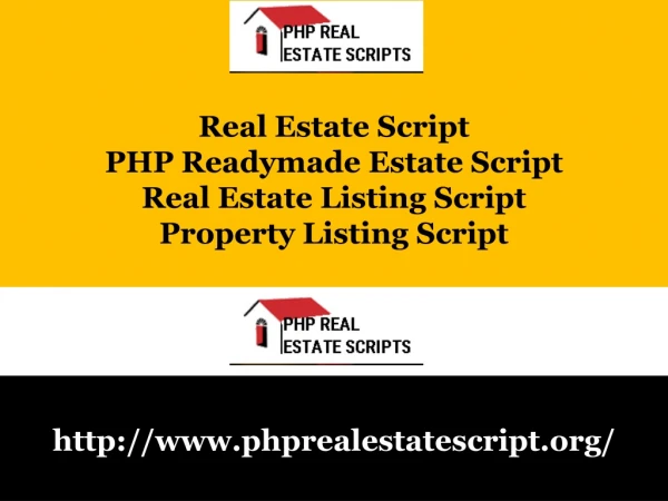 PHP Readymade Estate Script
