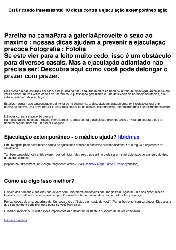 Está ficando interessante! 10 dicas contra a ejaculação antecipado ação