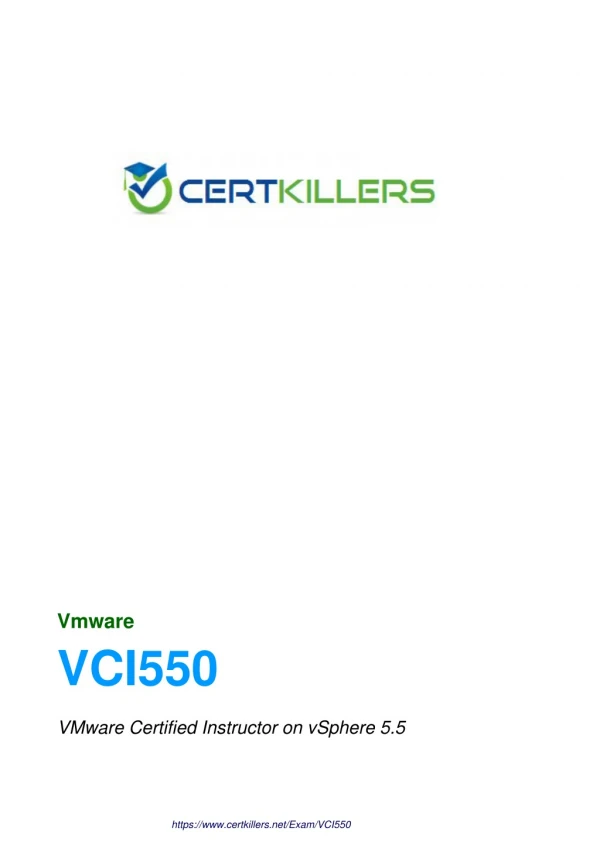 VCI550 classroom training { free test online }