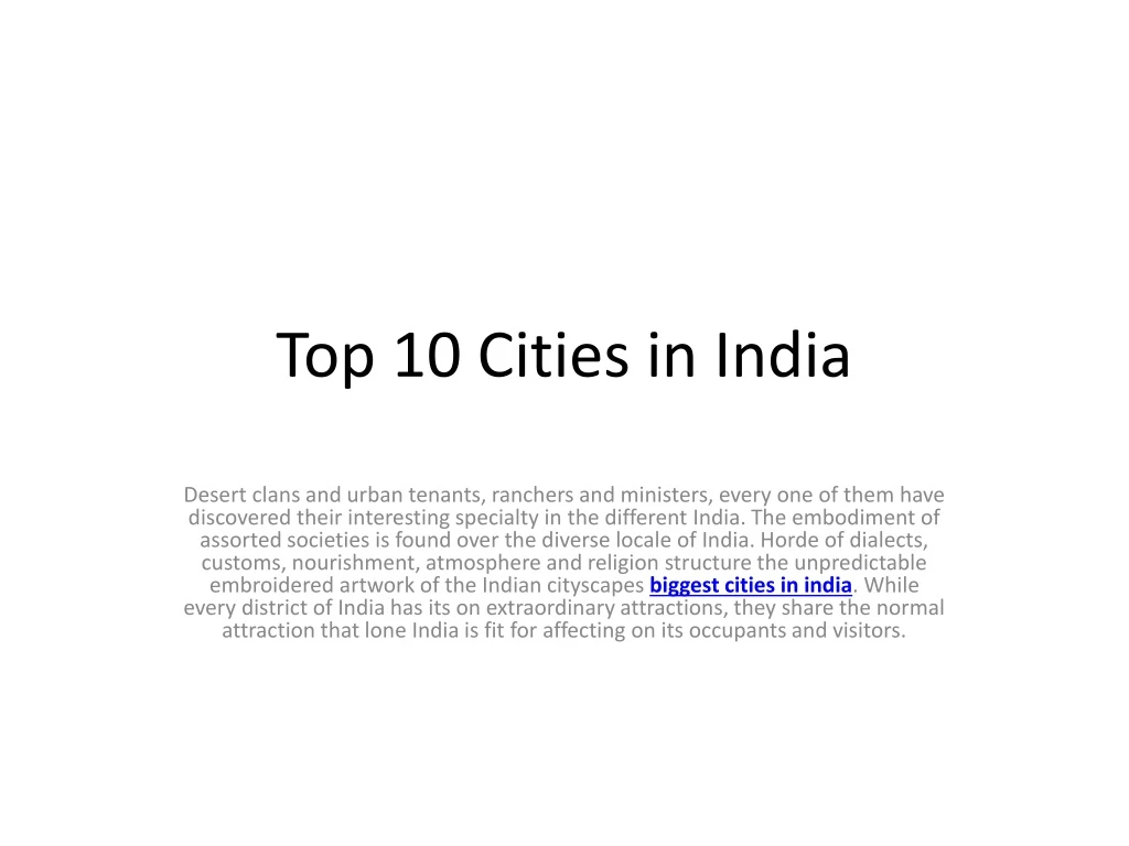 top 10 cities in india