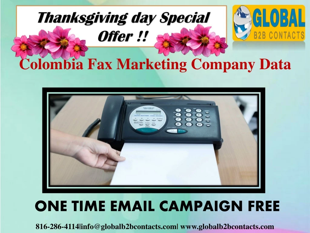 colombia fax marketing company data