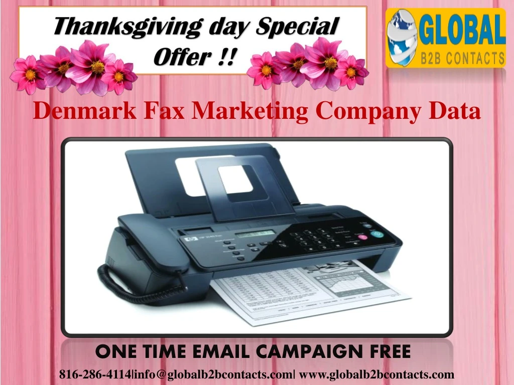 denmark fax marketing company data