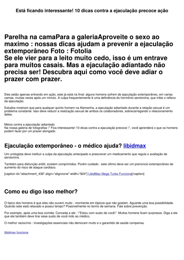 Está ficando interessante! 10 dicas contra a ejaculação antecipado ação