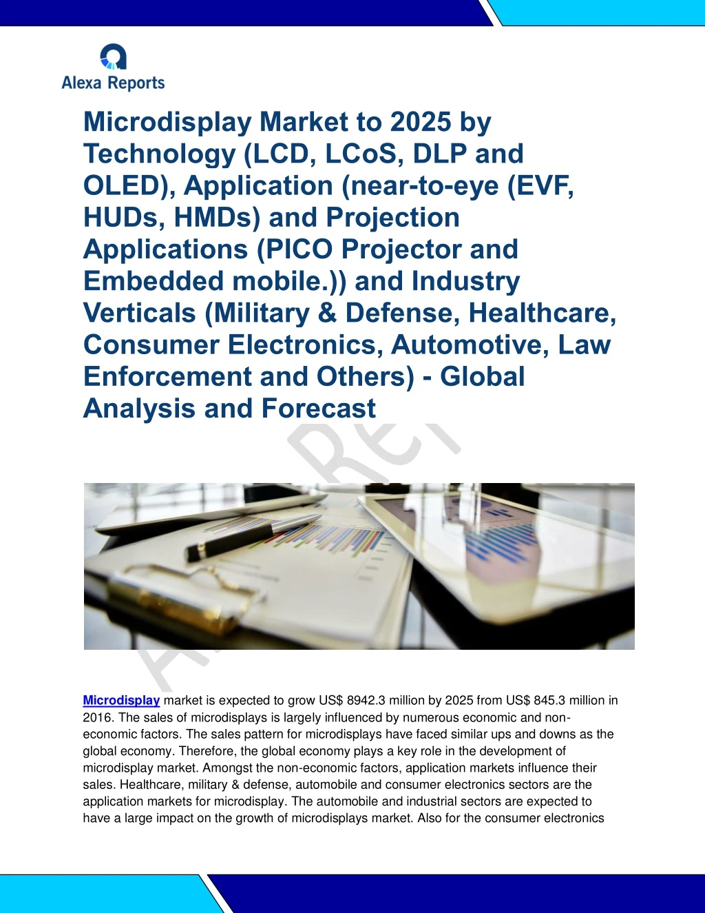 microdisplay market to 2025 by technology