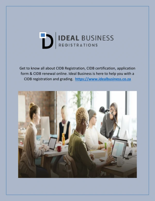 cidb registration - Ideal Business Registrations