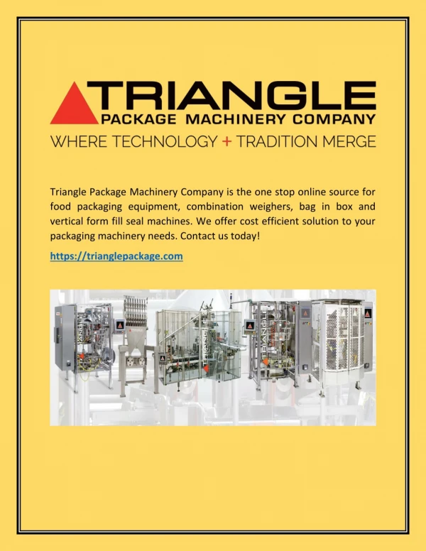 Vertical Form Fill Seal Machines(trianglepackage.com)