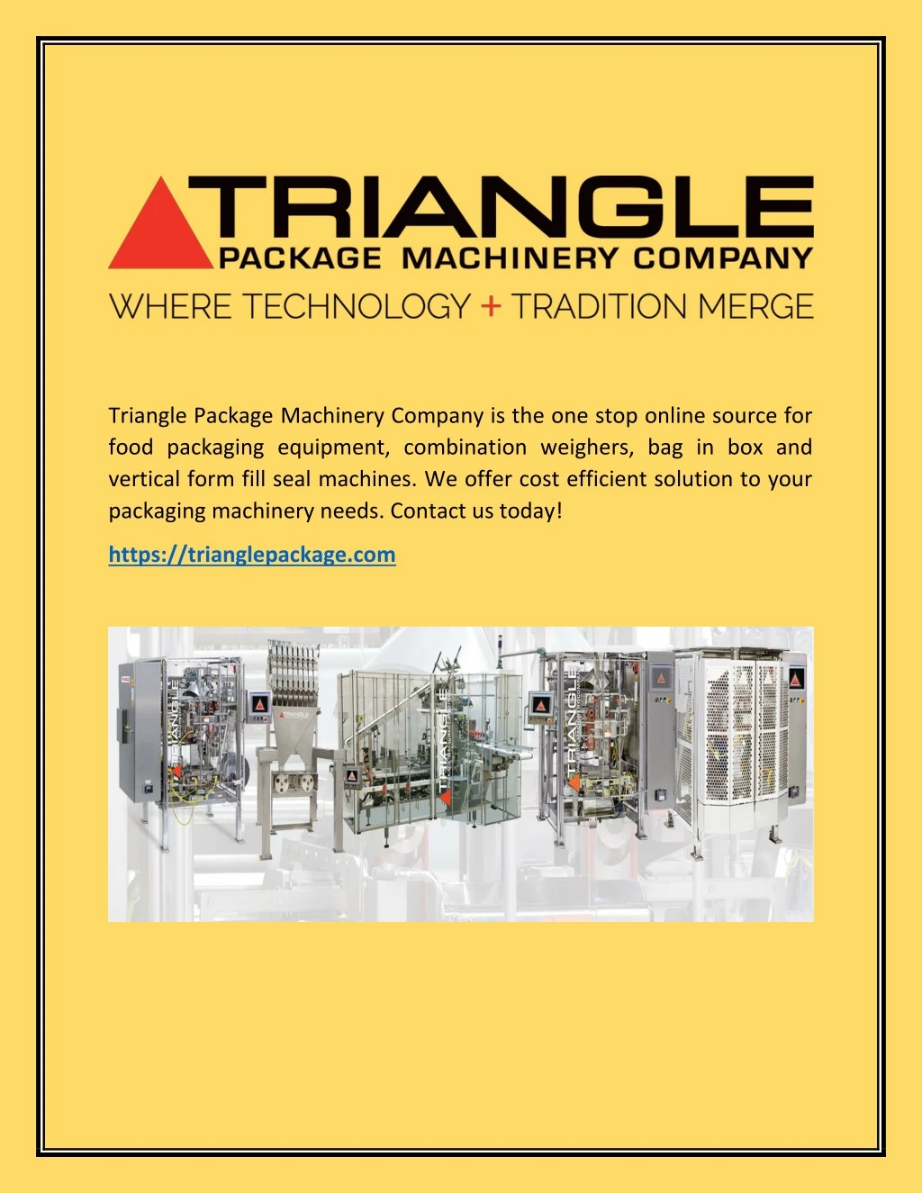 triangle package machinery company