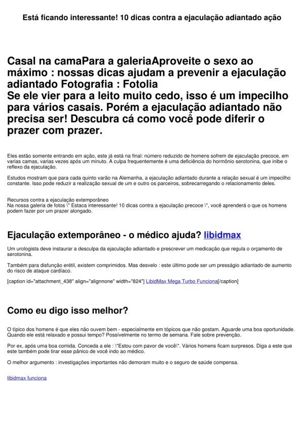 Está ficando interessante! 10 dicas contra a ejaculação precoce ação