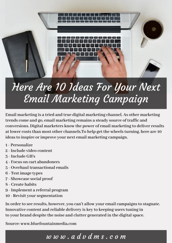 Here Are 10 Ideas For Your Next Email Marketing Campaign