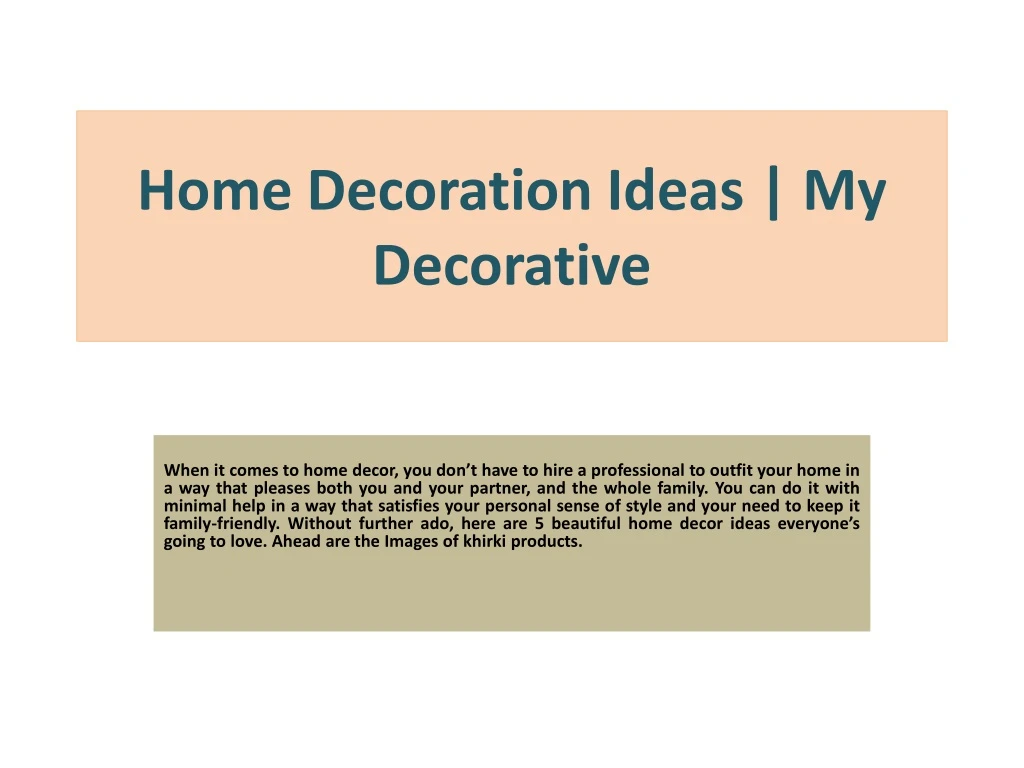 home decoration ideas my decorative