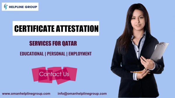 Fast and Reliable Certificate Attestation For Qatar...