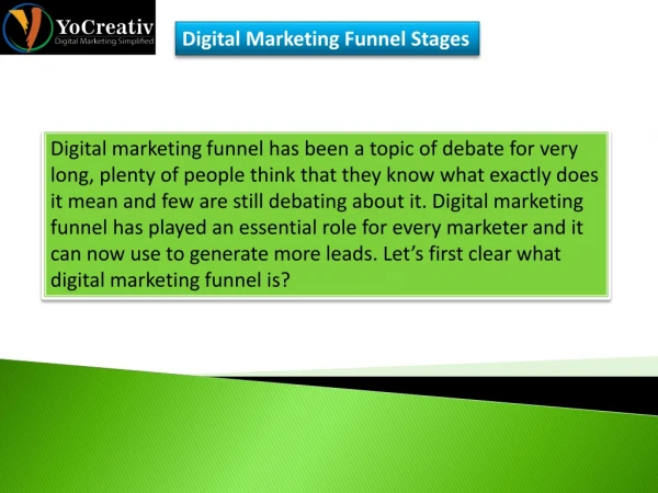 Digital Marketing Funnel Stages