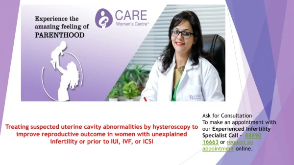 Treating suspected uterine cavity abnormalities by hysteroscopy to improve reproductive outcome in women with unexplaine