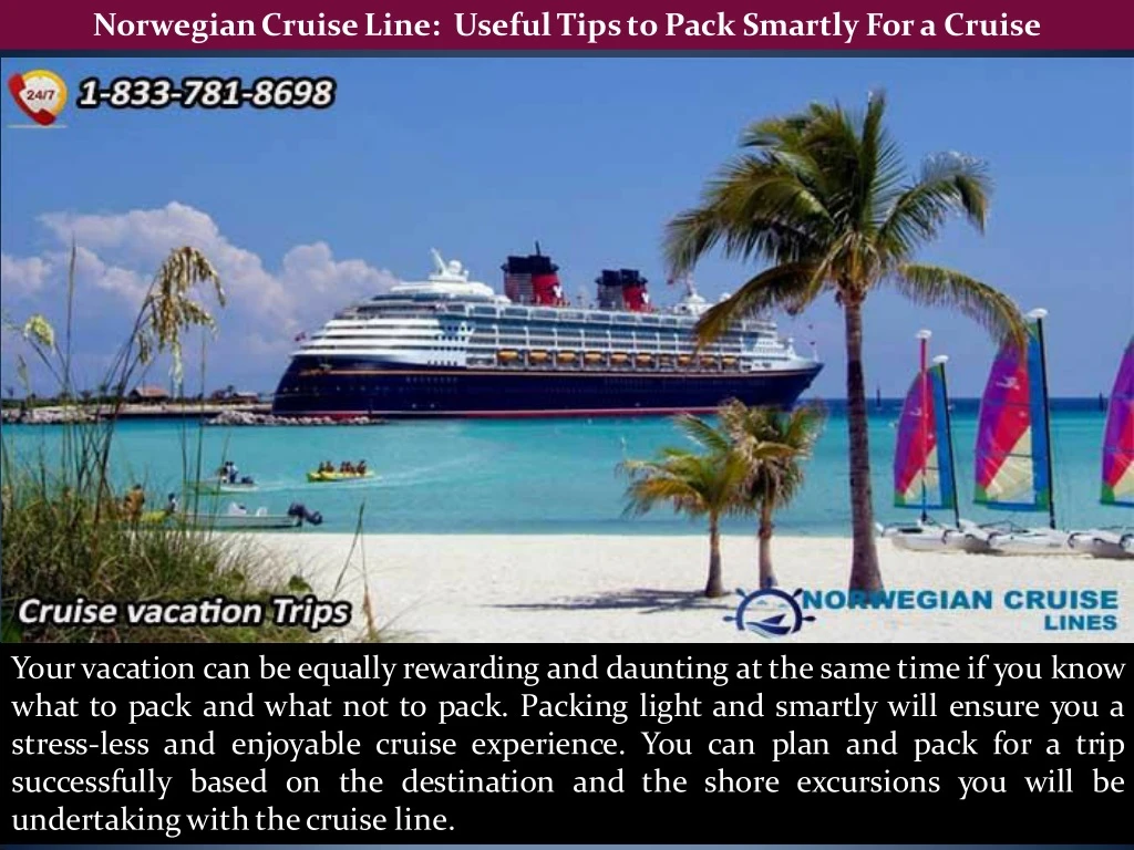 norwegian cruise line useful tips to pack smartly