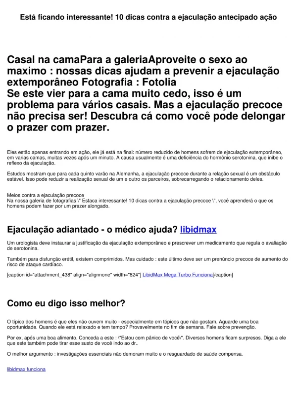 Está ficando interessante! 10 dicas contra a ejaculação precoce ação