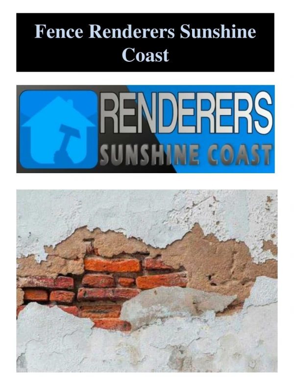 Fence Renderers Sunshine Coast