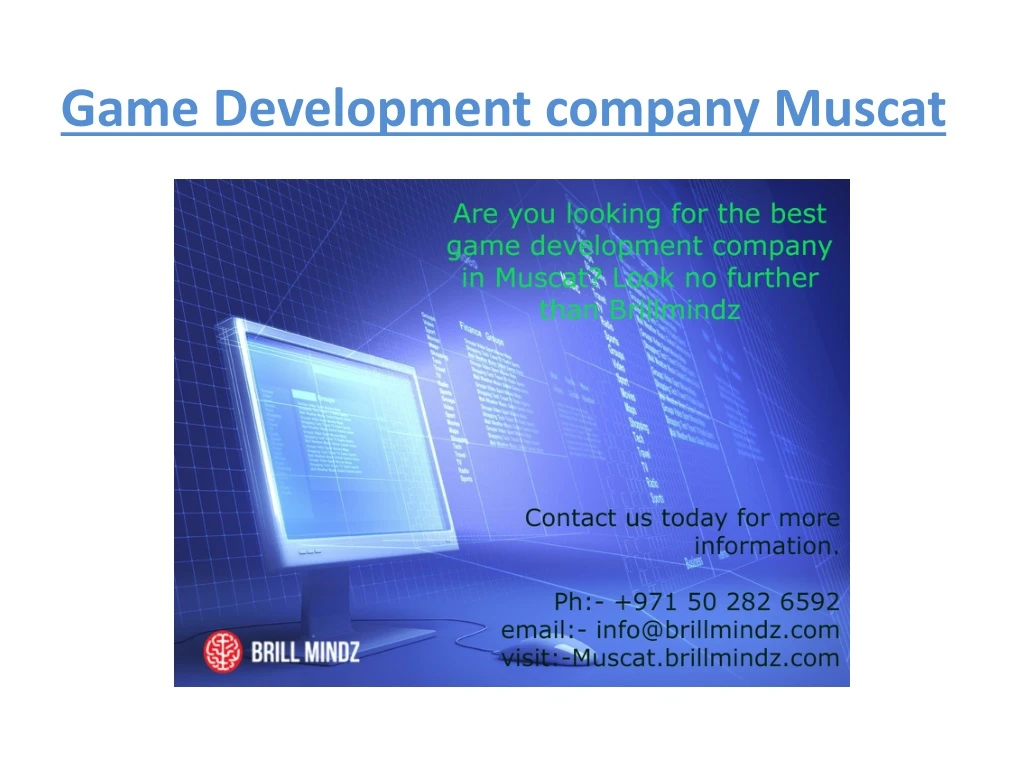 game development company muscat
