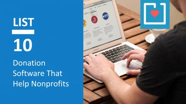list 10 donation software that help nonprofits