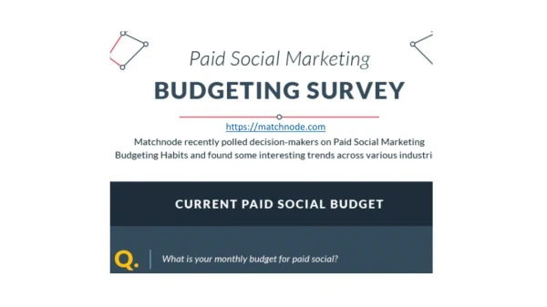 Paid Social Marketing Budgeting Survey