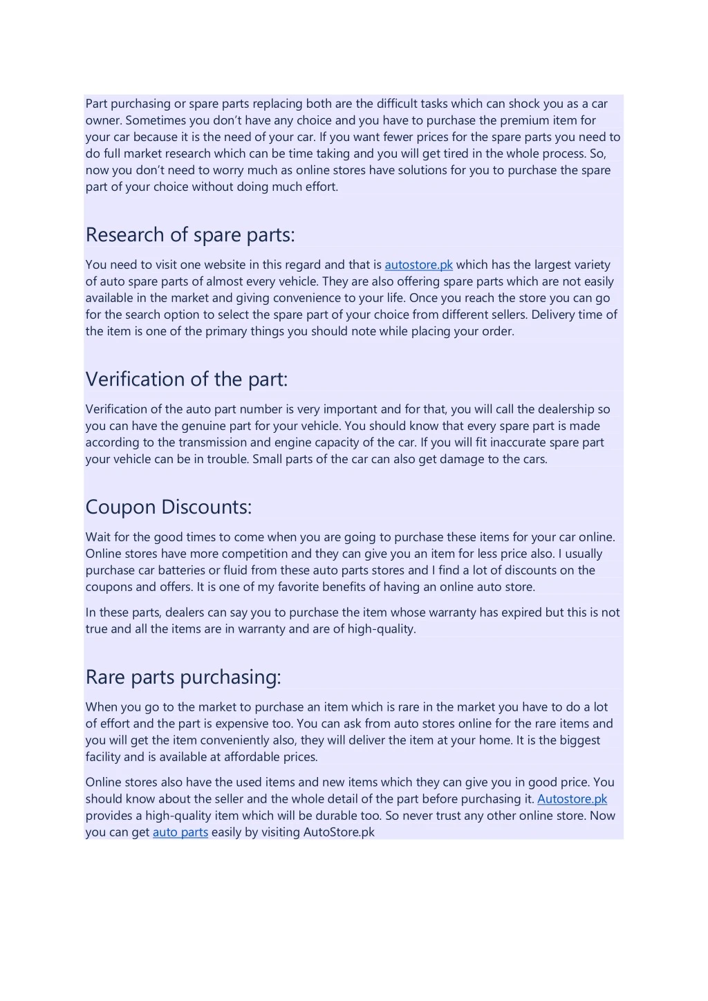 part purchasing or spare parts replacing both