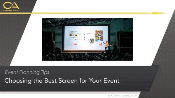 Choosing the Best Screen for Your Event