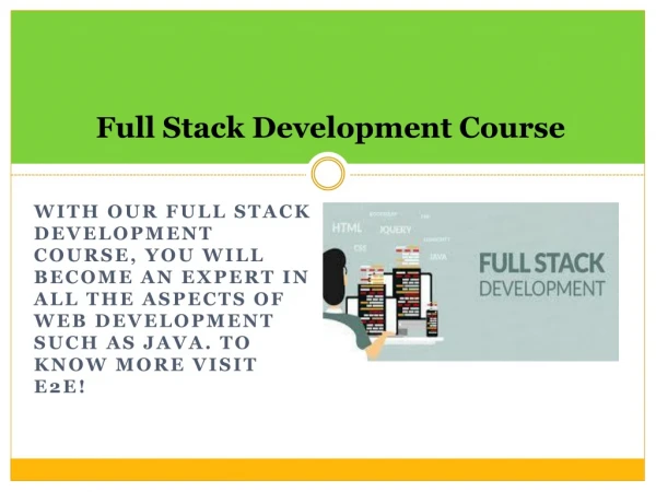 Full Stack Development course