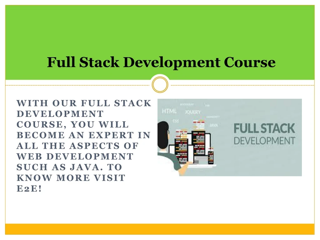 full stack development course