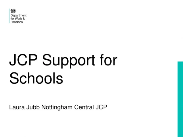 JCP Support for Schools