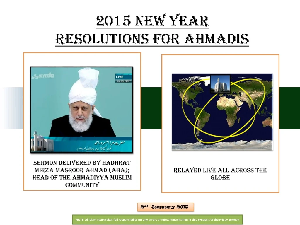 2015 new year resolutions for ahmadis