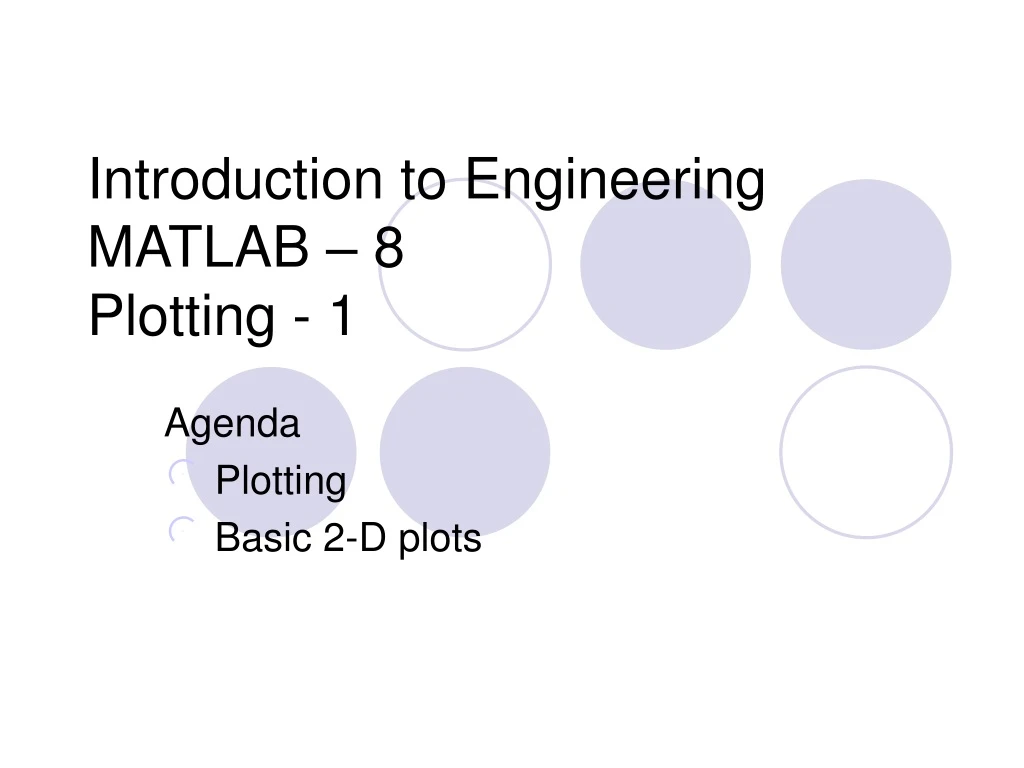 introduction to engineering matlab 8 plotting 1