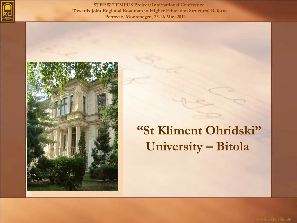 st kliment ohridski university bitola