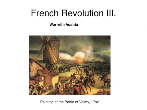 French Revolution III.