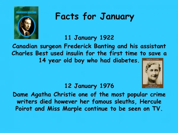 Facts for January