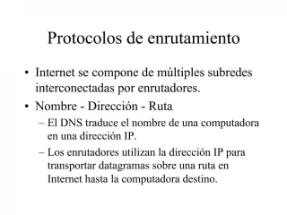 Protocolos de enrutamiento - slide 1