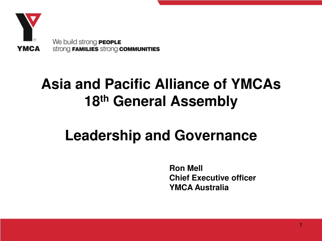 asia and pacific alliance of ymcas 18 th general assembly leadership and governance