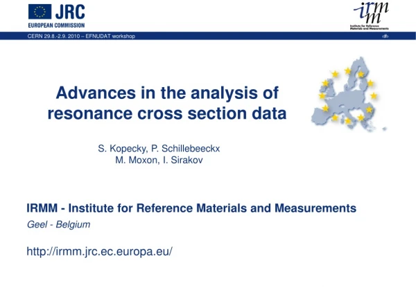 Advances in the analysis of resonance cross section data