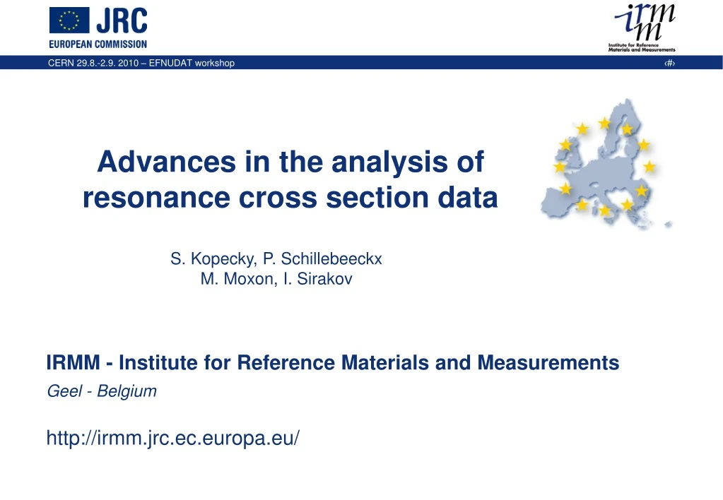 advances in the analysis of resonance cross