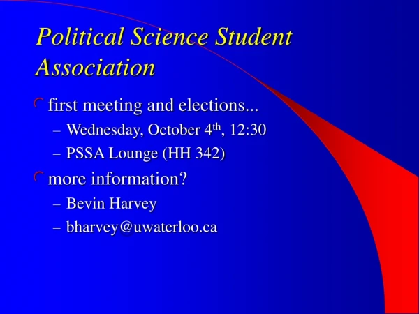 Political Science Student Association