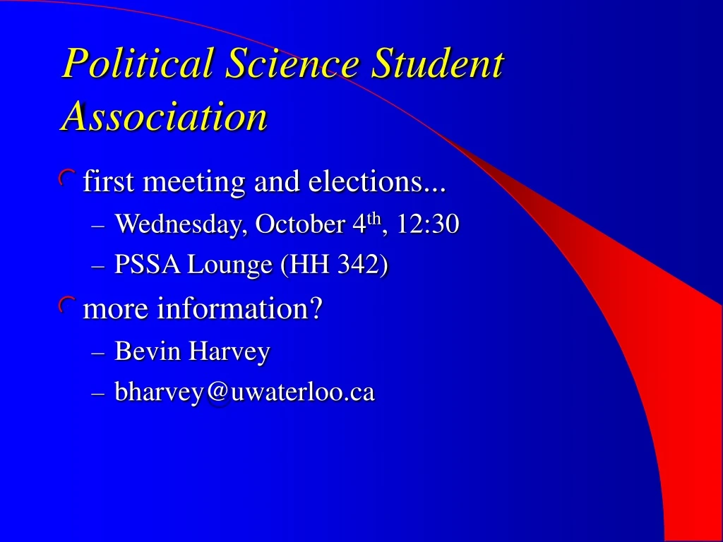 political science student association
