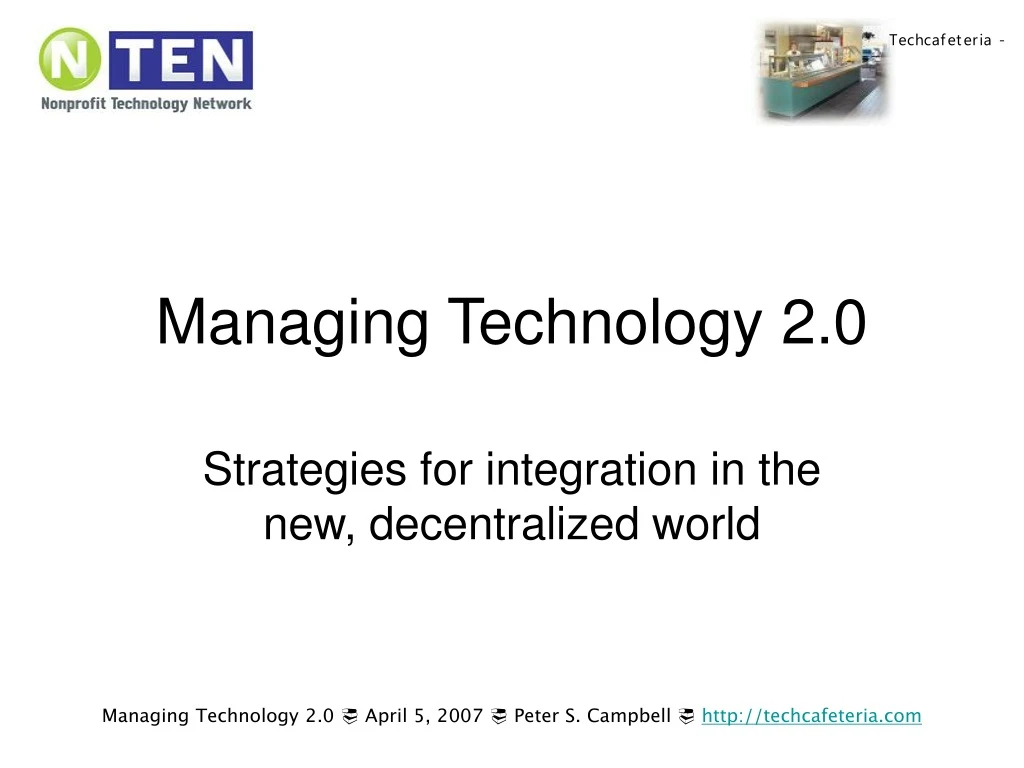 managing technology 2 0