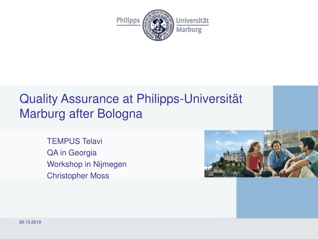 quality assurance at philipps universit t marburg after bologna