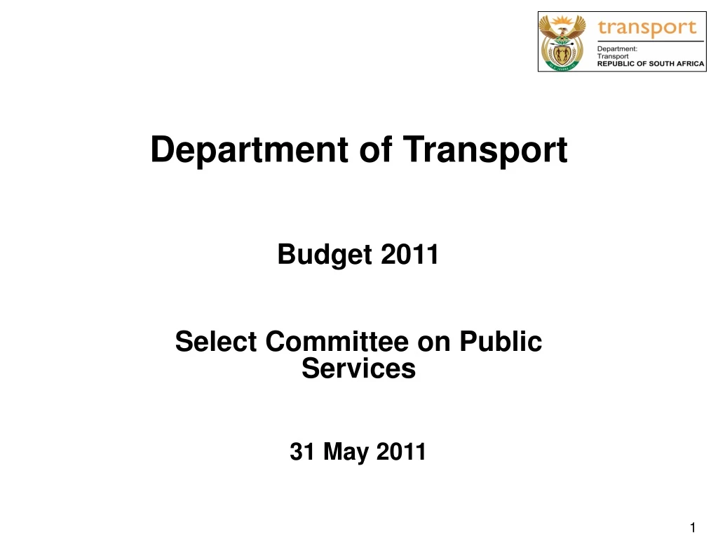 department of transport