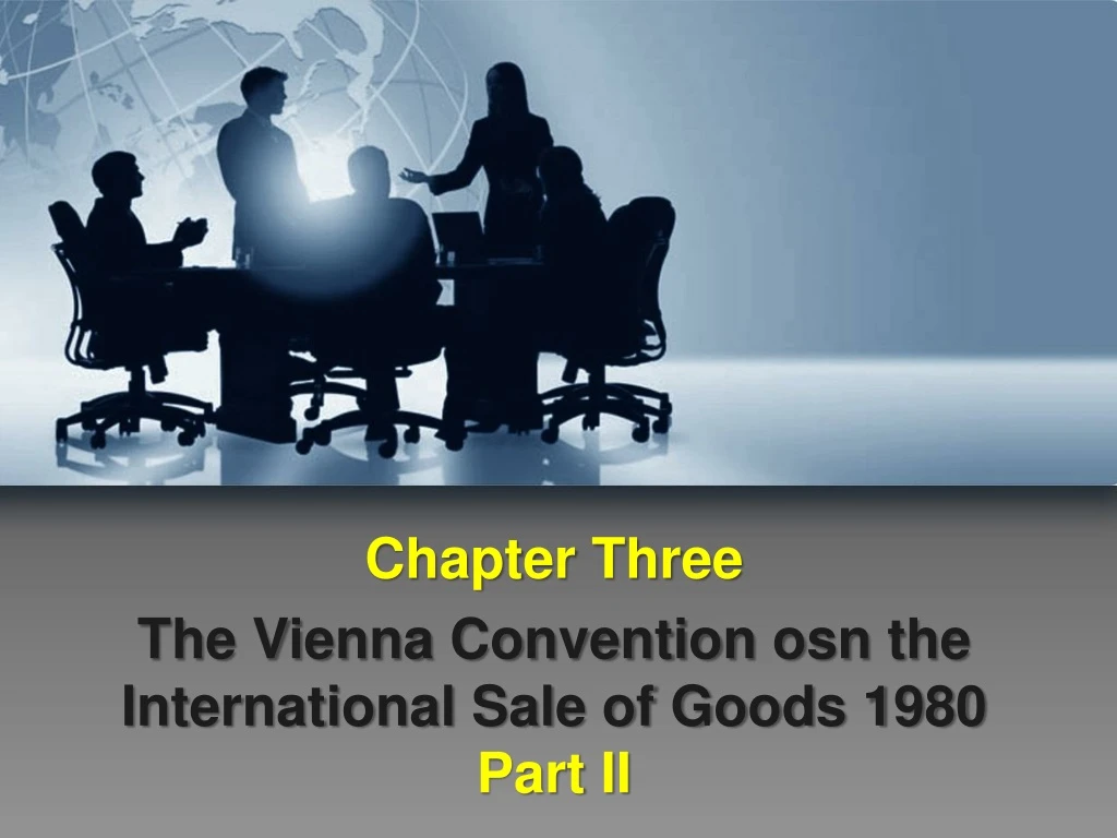 chapter three the vienna convention