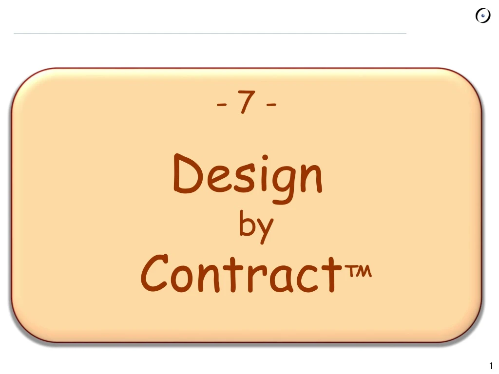 7 design by contract