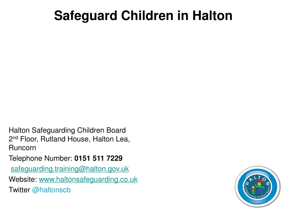 safeguard children in halton