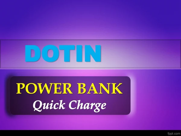 POWER BANK Quick Charge
