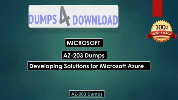 Revolutionize Your Microsoft AZ-203 Dumps with These Easy-peasy Tips