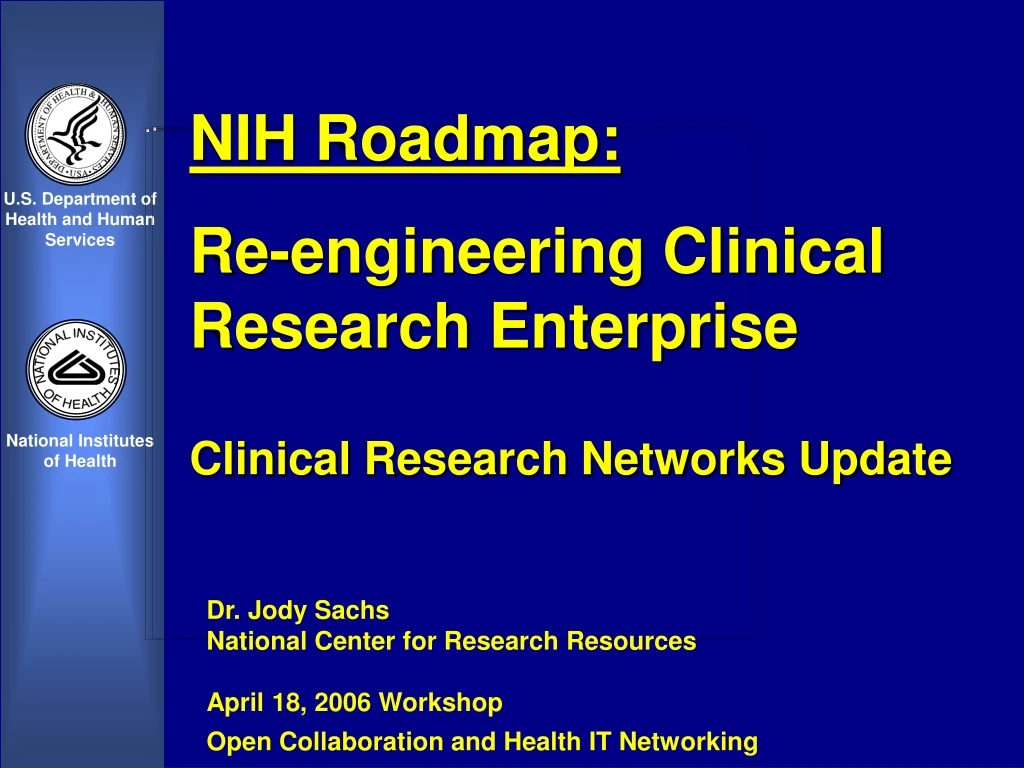 nih roadmap re engineering clinical research