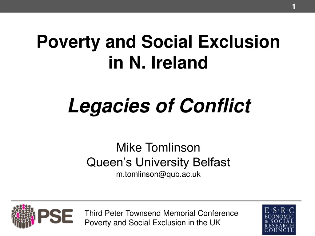 poverty and social exclusion in n ireland