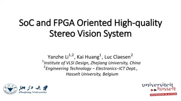 SoC and FPGA Oriented High-quality Stereo Vision System